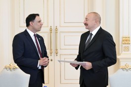Prezident İlham Əliyev Böyük Britaniyanın ticarət üzrə dövlət nazirini qəbul edib