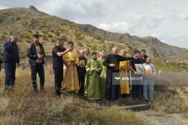 Alban-Udi Dini İcmasının nümayəndələri Laçındakı Ağoğlan Monastırını ziyarət ediblər - FOTO 