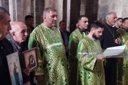 Alban-Udi Dini İcmasının nümayəndələri Laçındakı Ağoğlan Monastırını ziyarət ediblər - FOTO 