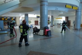 Naxçıvan Hava Limanında fövqəladə hallara hazırlıq üzrə birgə məşq keçirilib