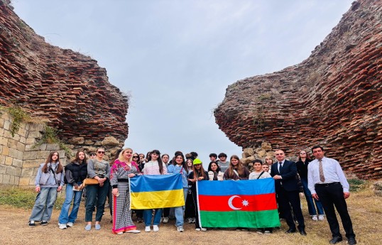 Ukraynalı uşaqların Qəbələ, Şamaxı və Şəkiyə ekskursiyası təşkil edilib