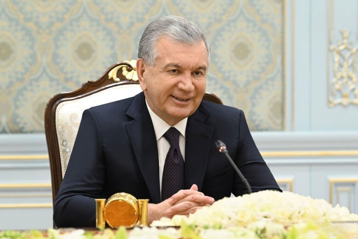 Uzbek President Shavkat Mirziyoyev