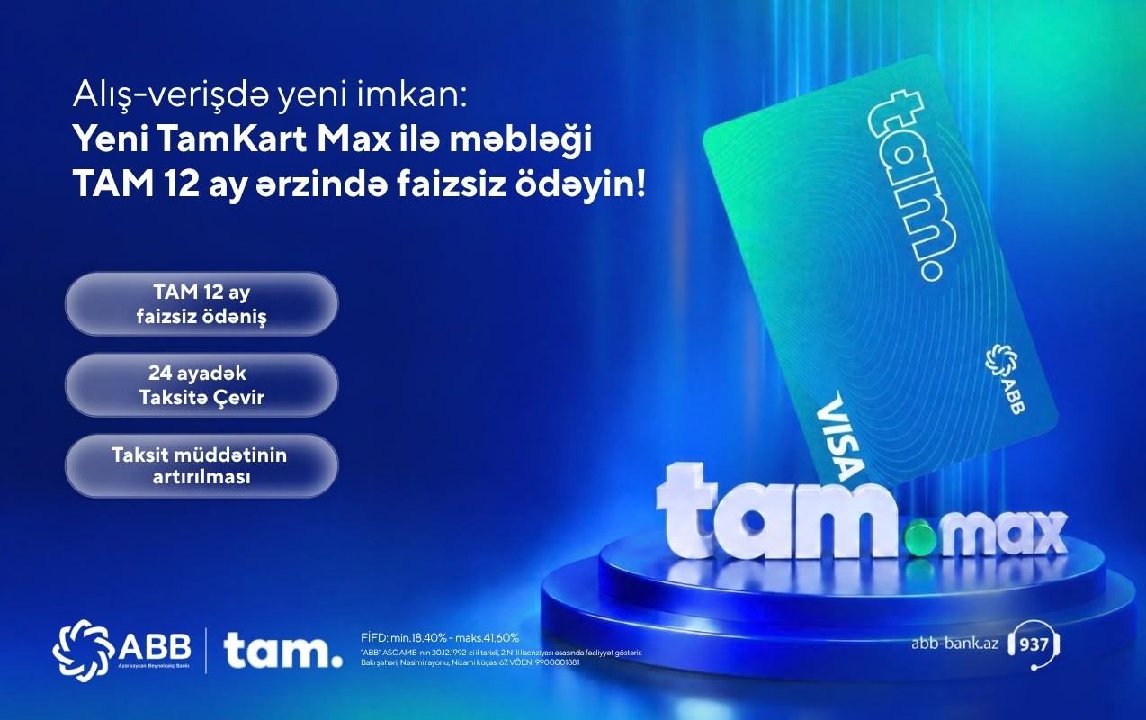 ABB “TamKart Max” kredit kartını təqdim edib