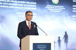 İtkin düşmüş şəxslər üzrə beynəlxalq konfransda humanitar əməkdaşlığın gücləndirilməsi müzakirə olunub - FOTO 