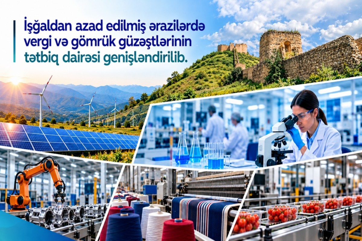 Qarabağda daha 7 fəaliyyət sahəsi vergi və gömrük rüsumlarından azad edilib