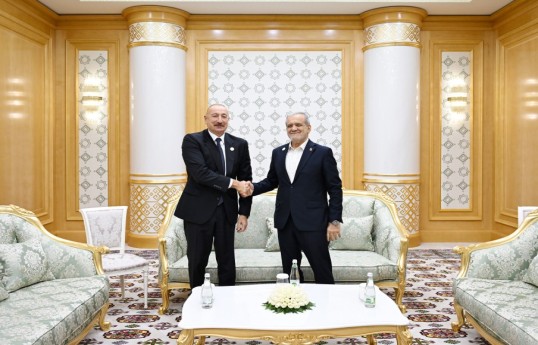 Prezident İlham Əliyev Məsud Pezeşkianla görüşüb - YENİLƏNİB-1 