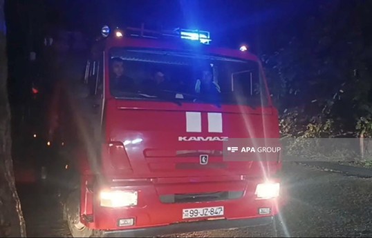 Tovuzda yaşayış binasında yanğın olub, tüstüdən zəhərlənən var - FOTO 