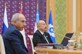 Prezident İlham Əliyev MDB Dövlət Başçıları Şurasının məhdud tərkibdə iclasında iştirak edib - YENİLƏNİB-1  - FOTO 