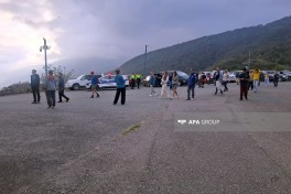 Beynəlxalq səyyahlar Gəncəsər monastırını ziyarət ediblər - FOTO 