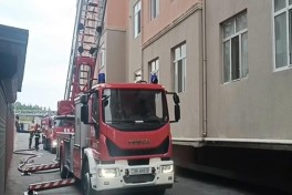 Ceyranbatan qəsəbəsində yaşayış binasında yanğın söndürülüb - YENİLƏNİB  - VİDEO  - FOTO 