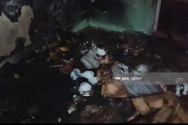 Tovuzda yaşayış binasında yanğın olub, tüstüdən zəhərlənən var - FOTO 