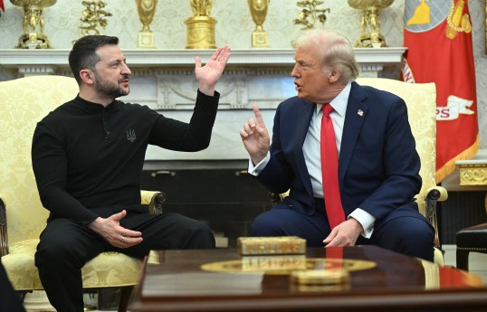 Ukrayna Prezidenti Volodimir Zelenski və ABŞ Prezidenti Donald Tramp