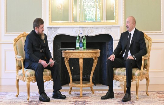 Prezident İlham Əliyev Ramzan Kadırovu qəbul edib