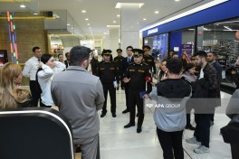 FHN yanğın təhlükəsizliyi ilə bağlı maarifləndirmə tədbiri keçirib - FOTO 
