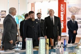 Prezident İlham Əliyev və Ramzan Kadırov “Bakı Ağ Şəhər”də olublar