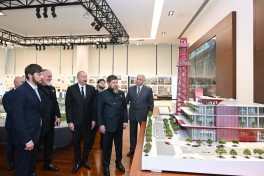 Prezident İlham Əliyev və Ramzan Kadırov “Bakı Ağ Şəhər”də olublar