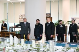 Prezident İlham Əliyev və Ramzan Kadırov “Bakı Ağ Şəhər”də olublar