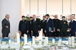 Prezident İlham Əliyev və Ramzan Kadırov “Bakı Ağ Şəhər”də olublar