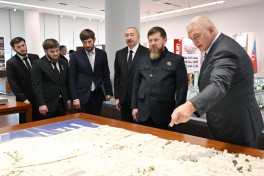 Prezident İlham Əliyev və Ramzan Kadırov “Bakı Ağ Şəhər”də olublar