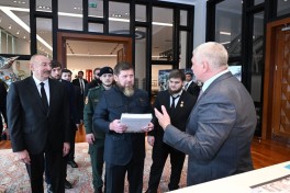 Prezident İlham Əliyev və Ramzan Kadırov “Bakı Ağ Şəhər”də olublar
