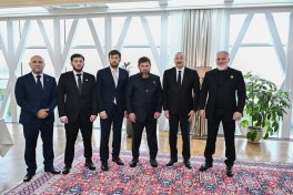 Prezident İlham Əliyev və Ramzan Kadırov birgə nahar ediblər