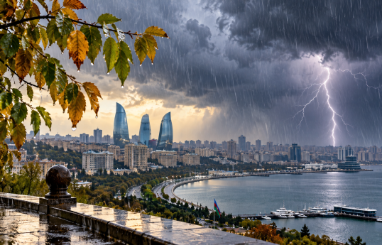 Azərbaycanın bəzi rayonlarında yağış yağacaq, şimşək çaxacaq - PROQNOZ 