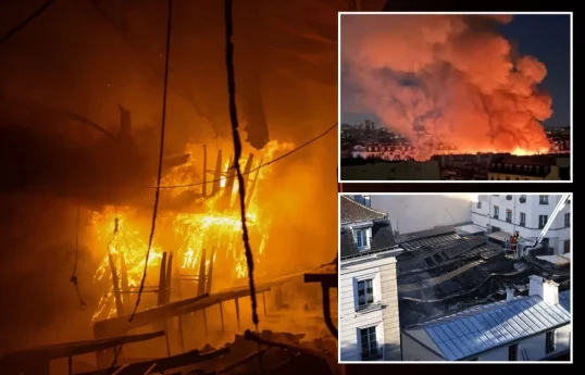 Parisin ən qədim ərzaq bazarı yanaraq məhv olub