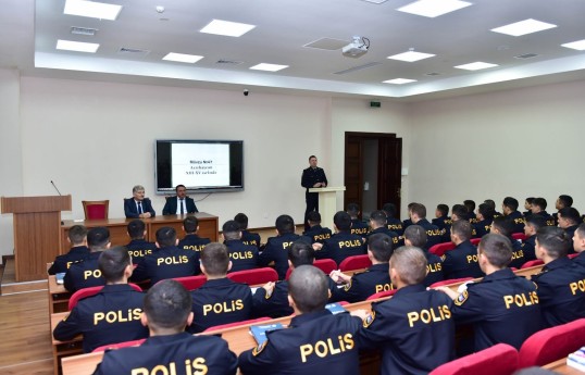 Polis Akademiyasında təcrübəli mütəxəssislərin iştirakı ilə dərslər keçirilir