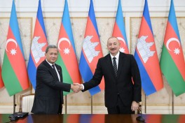 Prezident İlham Əliyev və Kambocanın Baş naziri mətbuata bəyanatlarla çıxış ediblər - YENİLƏNİB 