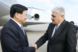 Laos Prezidenti Azərbaycana rəsmi səfərə gəlib