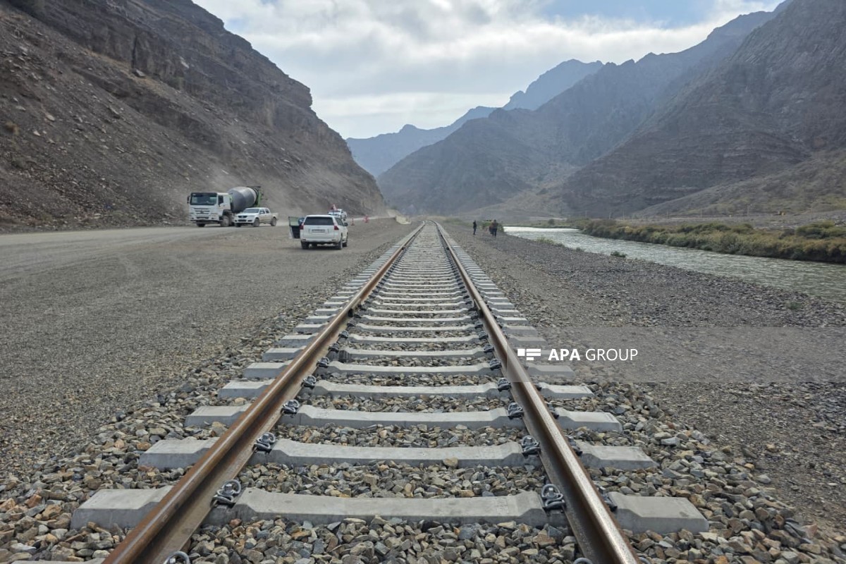 Construction of railway linking Nakhchivan to Zangezur Corridor progressing rapidly - <span class="red_color">PHOTO