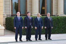 Laos Prezidentinin Bakıda rəsmi qarşılanma mərasimi olub