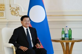 Azərbaycan və Laos prezidentlərinin təkbətək görüşü olub