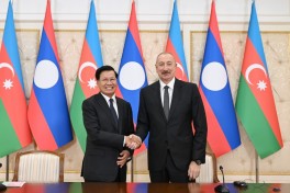 Azərbaycan və Laos prezidentləri mətbuata bəyanatlarla çıxış ediblər - YENİLƏNİB 