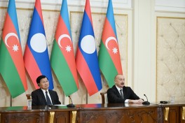 Azərbaycan və Laos prezidentləri mətbuata bəyanatlarla çıxış ediblər - YENİLƏNİB 