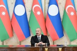 Azərbaycan və Laos prezidentləri mətbuata bəyanatlarla çıxış ediblər - YENİLƏNİB 