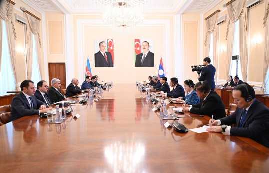 Əli Əsədov Laos Prezidenti ilə görüşüb, iqtisadi əməkdaşlıq müzakirə olunub