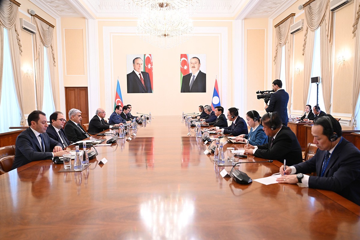 Əli Əsədov Laos Prezidenti ilə görüşüb, iqtisadi əməkdaşlıq müzakirə olunub
