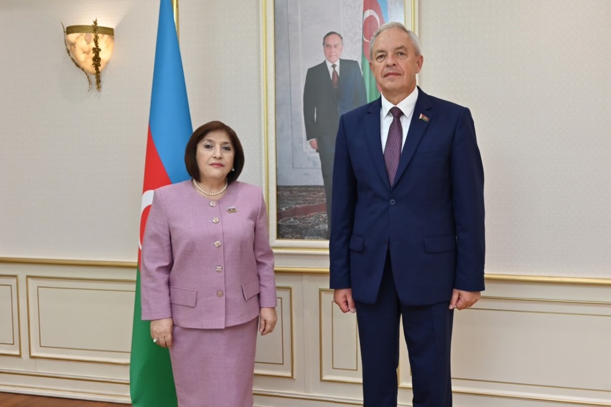 Sahibə Qafarova Belarus Milli Assambleyası Nümayəndələr Palatasının sədri ilə görüşüb