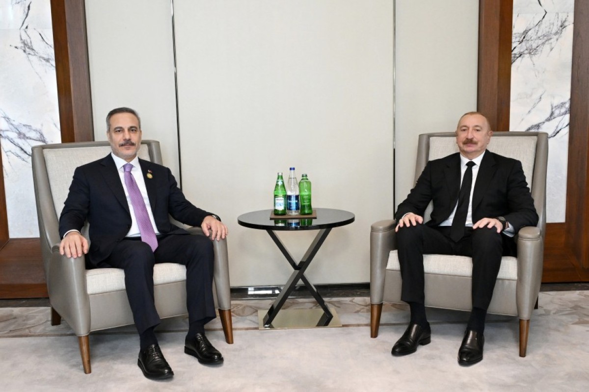 Prezident İlham Əliyev Hakan Fidanı qəbul edib