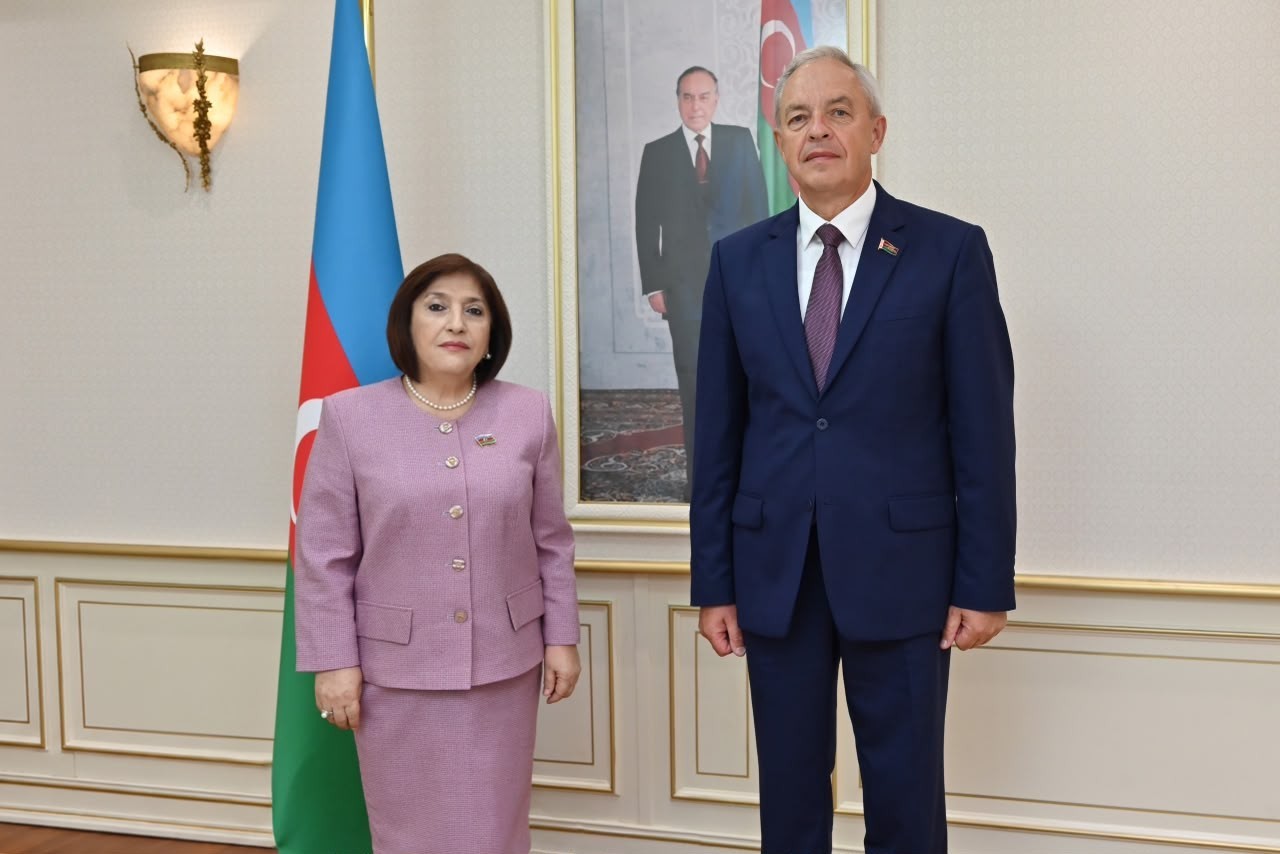 Sahibə Qafarova Belarus Milli Assambleyası Nümayəndələr Palatasının sədri ilə görüşüb