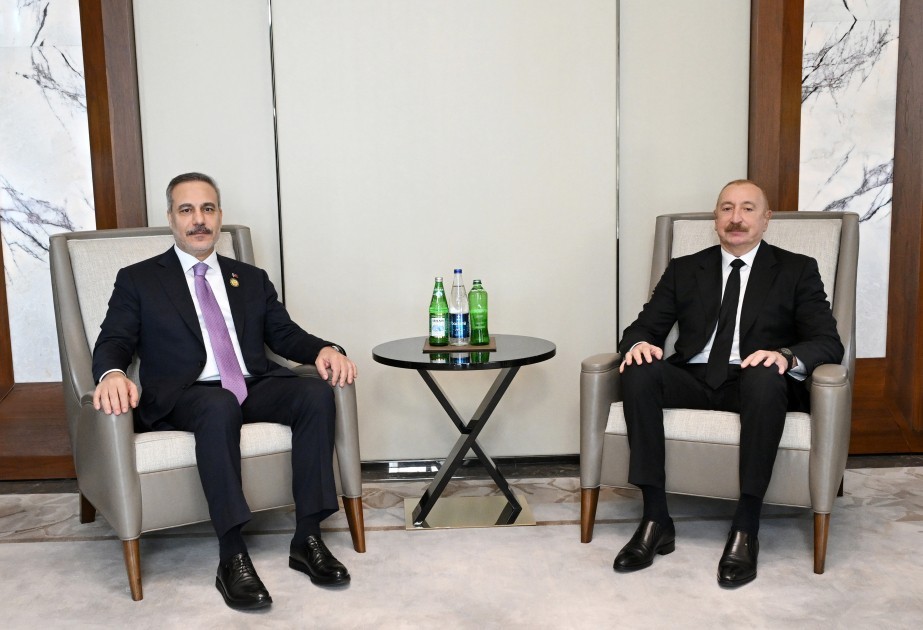 Prezident İlham Əliyev Hakan Fidanı qəbul edib