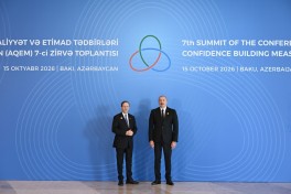 Prezident İlham Əliyev AQEM-in 7-ci Zirvə Toplantısında çıxış edir - YENİLƏNİB-1 