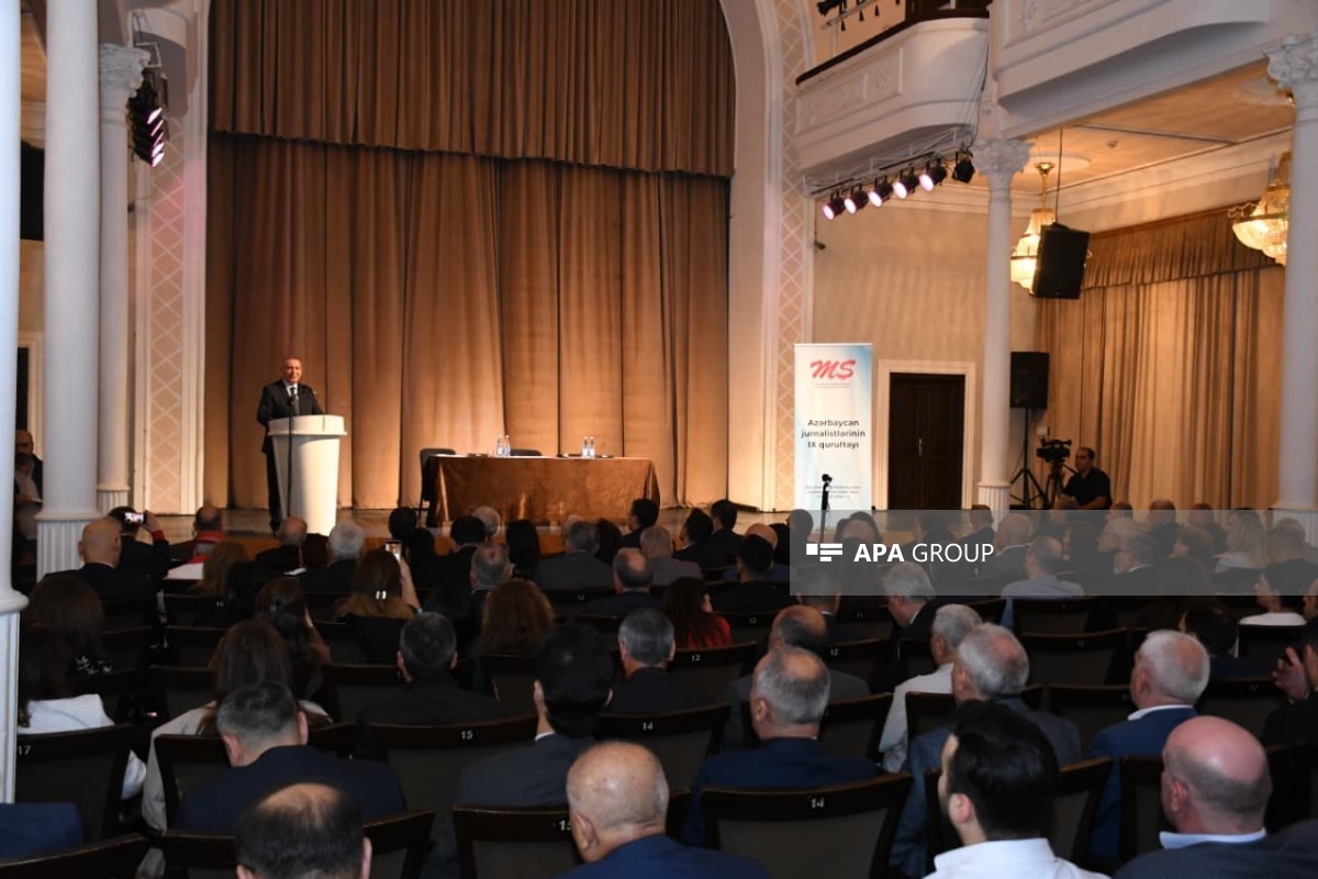 9th Congress of Azerbaijani journalists held - <span class="red_color">PHOTO - <span class="red_color">UPDATED - 1
