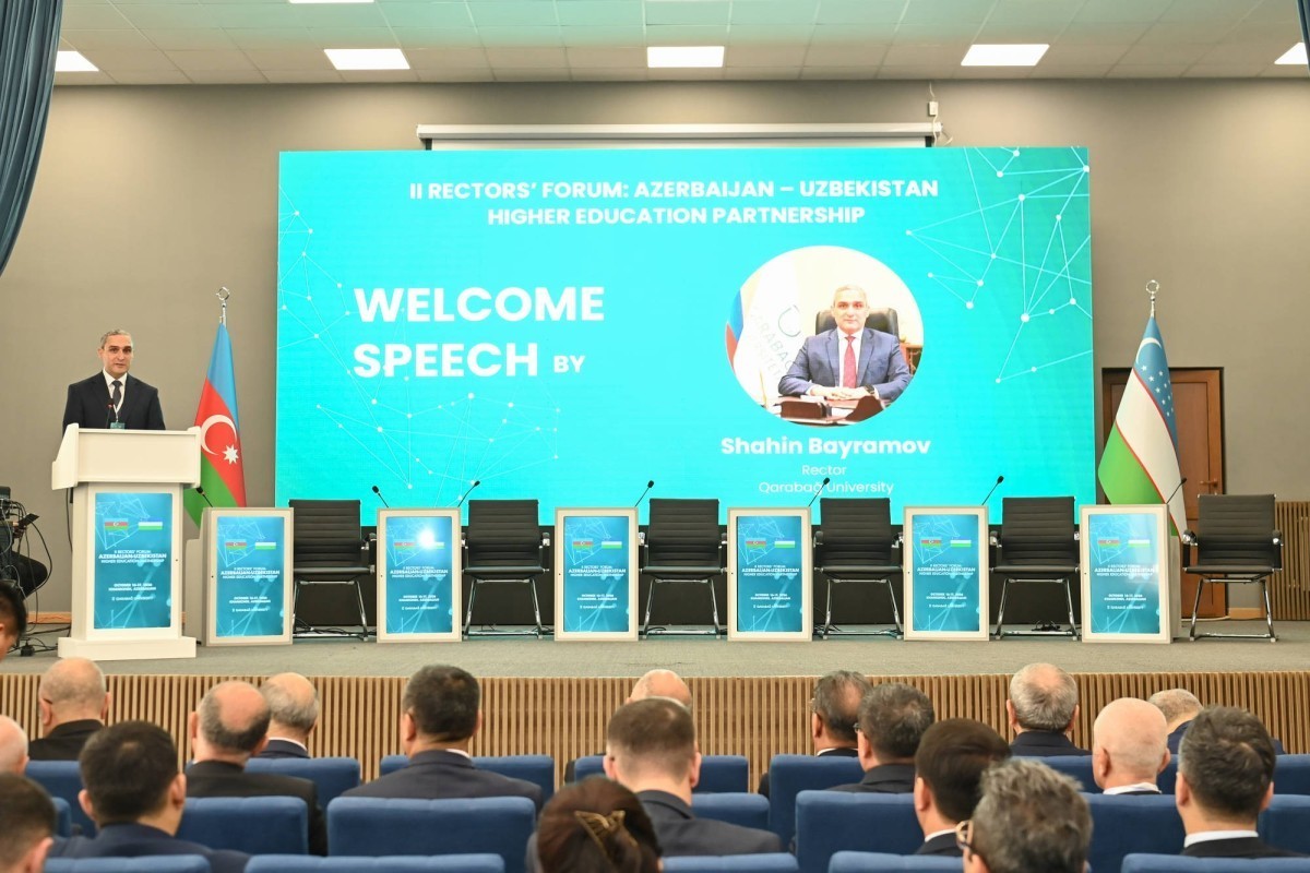 Xankəndidə Azərbaycan-Özbəkistan İkinci Rektorlar Forumu başlayıb- YENİLƏNİB 