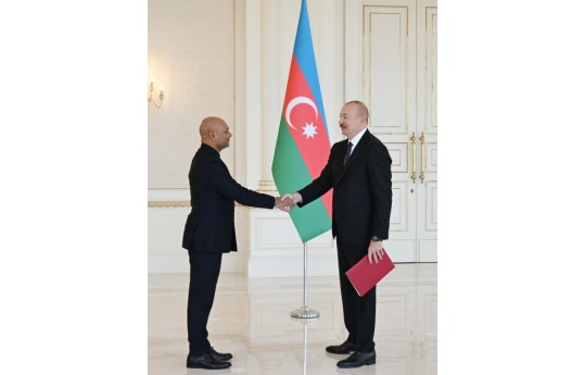 Prezident İlham Əliyev Hindistanın yeni təyin olunmuş səfirini qəbul edib