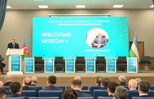 Xankəndidə Azərbaycan-Özbəkistan İkinci Rektorlar Forumu başlayıb- YENİLƏNİB 