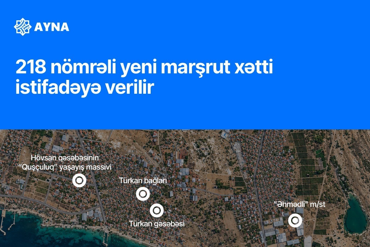 Əhmədli metrosundan Türkan və Hövsana yeni avtobus marşrutu istifadəyə verilir