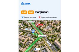 “20 Yanvar” və “Şamaxinka”da bəzi marşrutlar dayanacaq məntəqələrindən çıxarılır