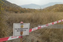 Media nümayəndələri Ağdamda FHN tərəfindən icra olunan minatəmizləmə əməliyyatı ilə tanış olublar - FOTO 